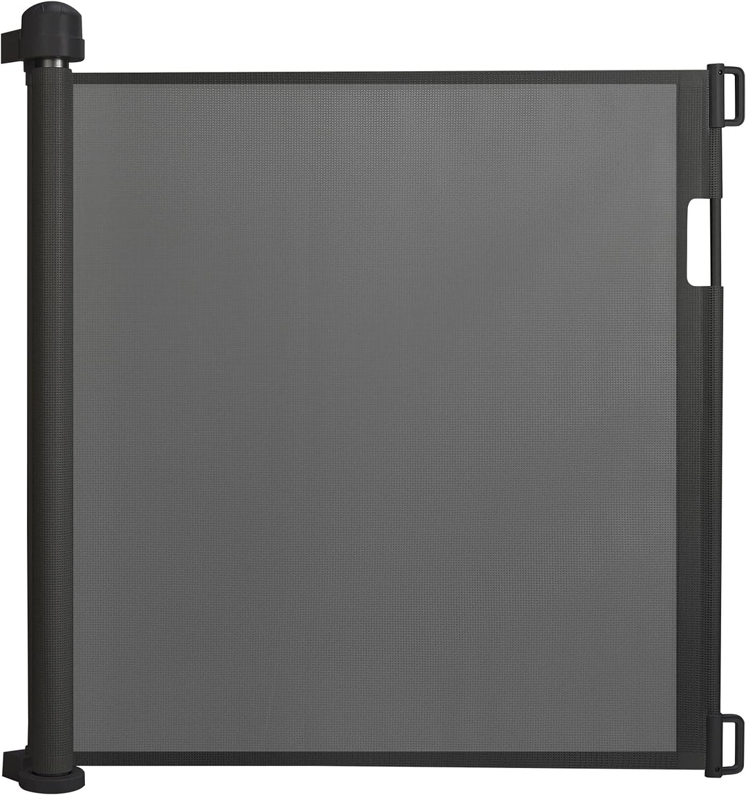 NAIZY Treppenschutzgitter Rollo Ausziehbar 0-150cm Türschutzgitter 87cm Hohe Absperrgitter Schwarz T