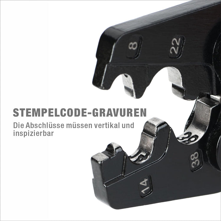iCrimp IWS-38 Crimpzange, Crimpwerkzeuge für nicht isolierte Kabelschuhe, Krimpzange von 8mm²-38mm²
