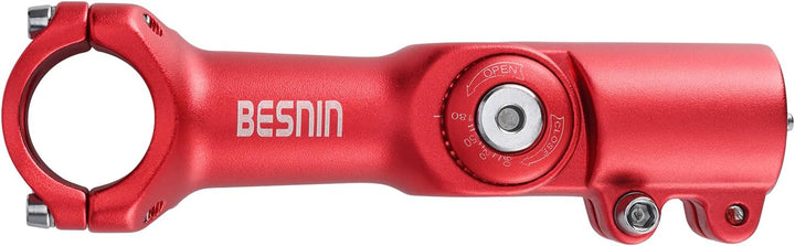 BESNIN Fahrrad Vorbau,Radfahren MTB Vorbau 0-90° 31.8MM OR 25.4MM 60/93/100mm Mountainbike Lenker Vo