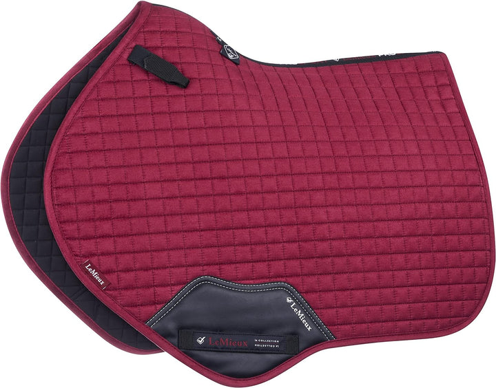LeMieux Close-Kontakt, Veloursleder, Quadratisch, Chilli Schabracke S/M Mulberry, S/M Mulberry