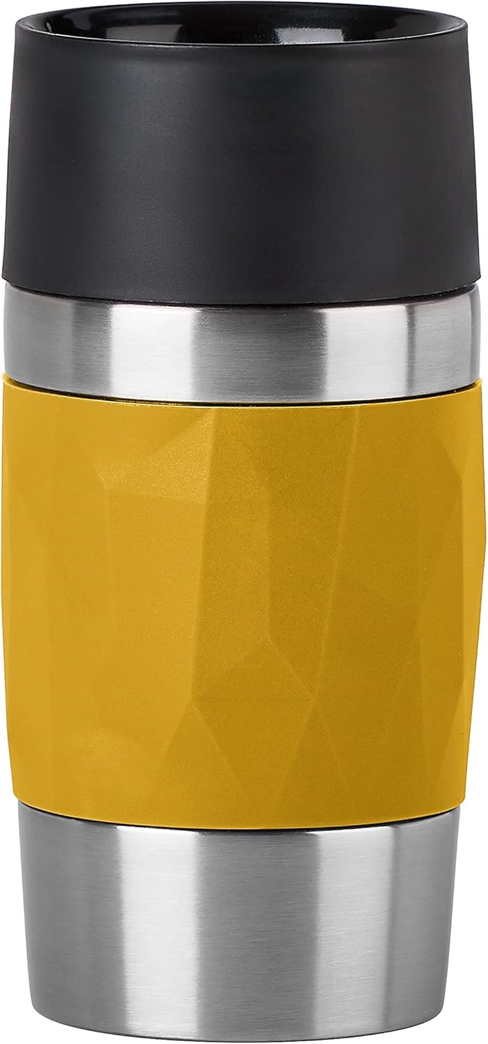 Emsa N21610 Travel Mug Compact Thermo/Isolierbecher aus Edelstahl | 0,3 Liter | 3h heiss 6h kalt | B