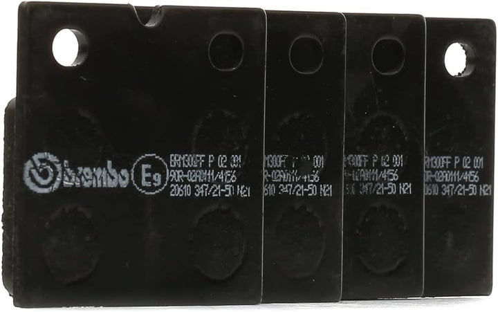 Brembo P02001 Hintere Bremsbeläge, Anzahl 4