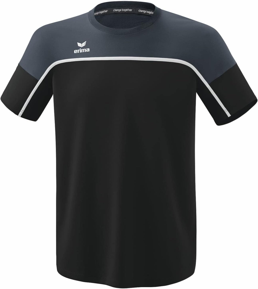 Erima Herren "CHANGE by erima" funktionelles T-Shirt S Black Grey/Slate Grey/Weiss, S Black Grey/Sla