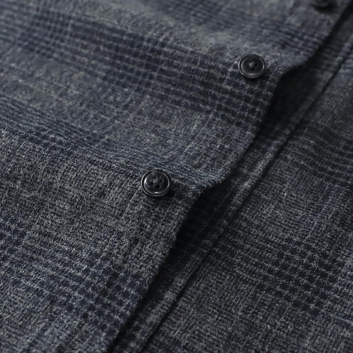 Dubinik® Flanellhemd Herren Kariert Button Down Outdoor Baumwolle Freizeithemden Flanellhemden Herre