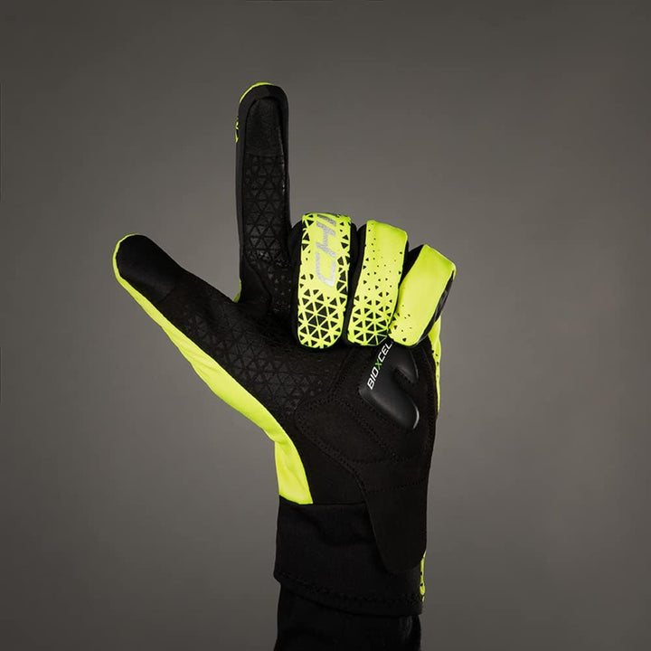 Chiba BioXCell Light Winter Fahrrad Handschuhe gelb/schwarz 2023 L (9), L (9)