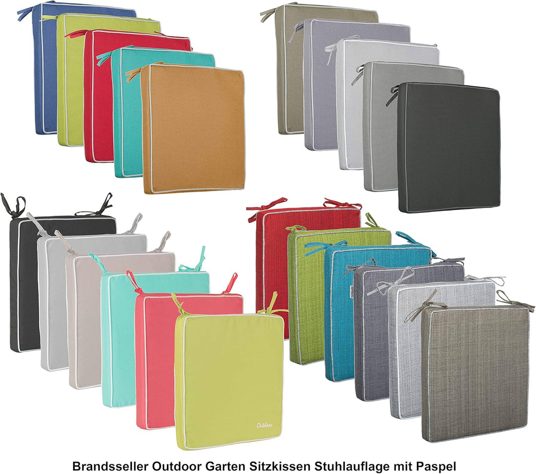 Brandsseller Outdoor Sitzkissen Kissen Dekokissen - Schmutz- und Wasserabweisend - 220 gr. Füllung -
