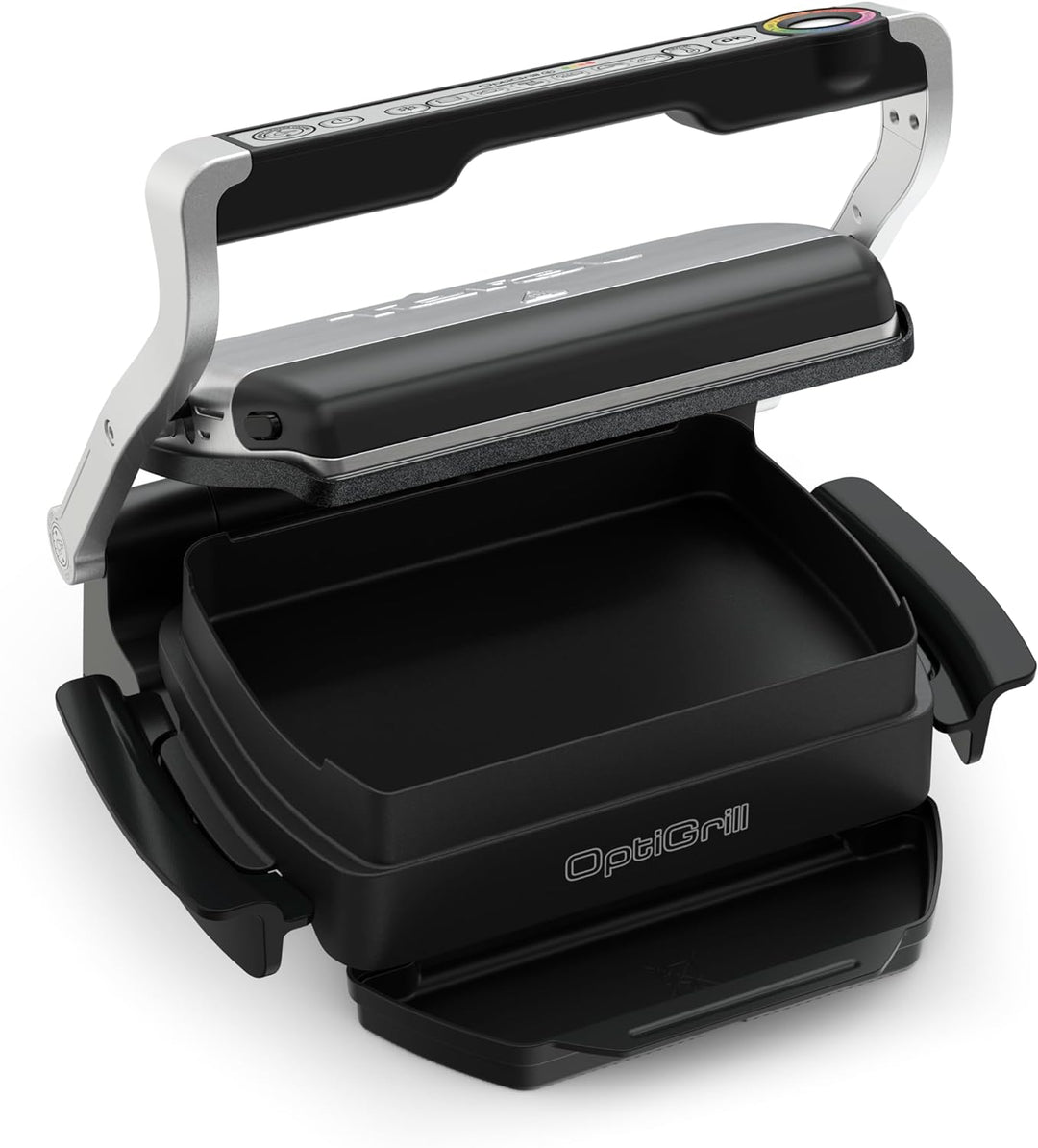 Tefal GC714D OptiGrill+ Kontaktgrill mit Backschale | 2000 Watt | 6 voreingestellte Programme | Auft