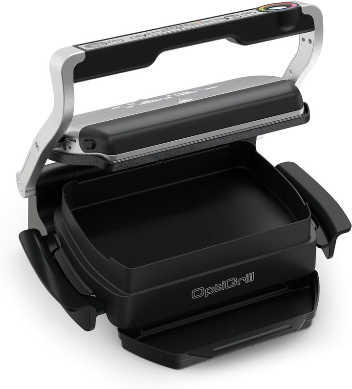 Tefal GC714D OptiGrill+ Kontaktgrill mit Backschale | 2000 Watt | 6 voreingestellte Programme | Auft