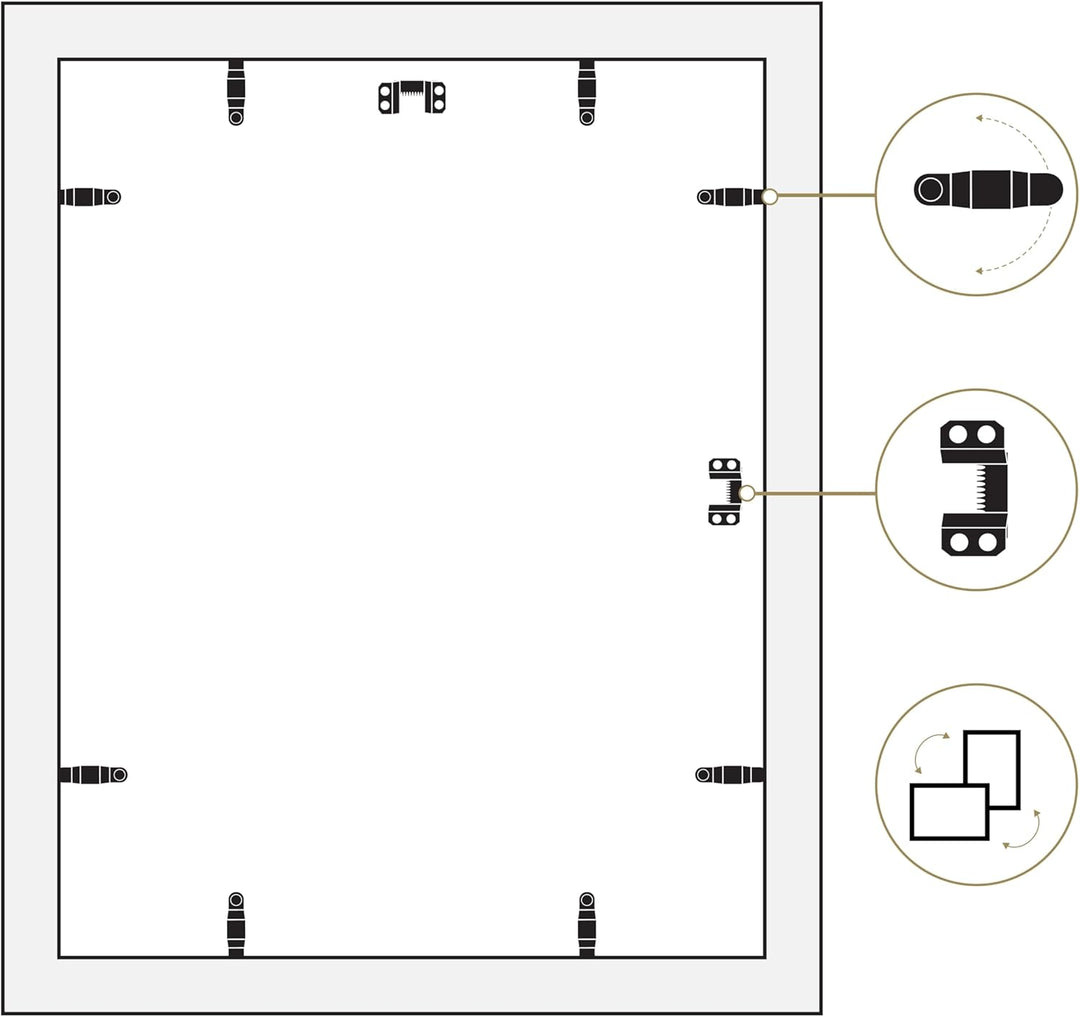 MCS Studio Galerierahmen Rahmen, Schwarz Holz-Optik, 16 x 24 in Schwarz Holz-optik 16 x 24 in Einzel