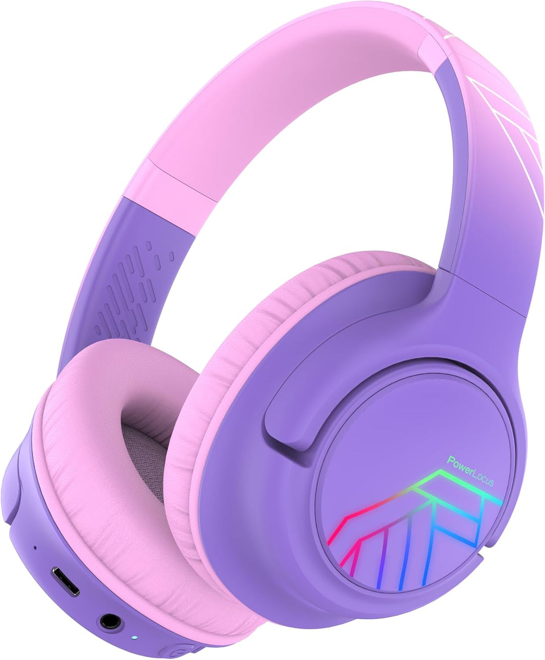 PowerLocus Bobo Bluetooth Kopfhörer Kinder, Kinderkopfhörer Over Ear mit 74/85/94dB Lautstärkebegren