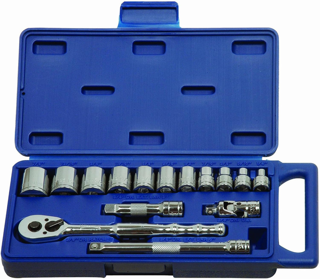 Williams 50667 Drive Socket und Drive Werkzeug Set, 50663 9,5 mm (3/8 Zoll) 15 Piece (SAE), 9,5 mm (