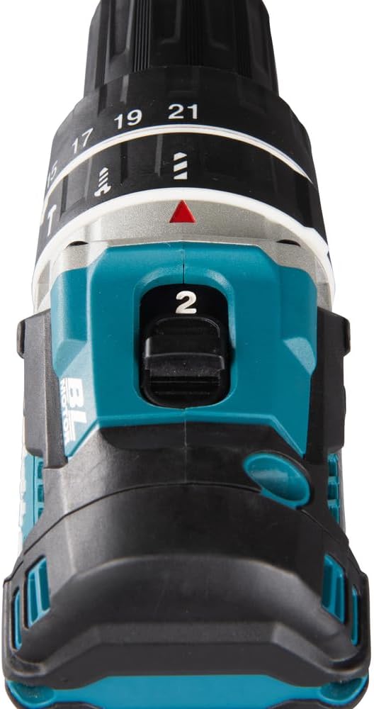 Makita DHP484RTJ Akku-Schlagschrauber 18V / 5,0Ah, 2 Akkus, Ladegerät im MAKPAC, 450 W, 18 V, Blau,