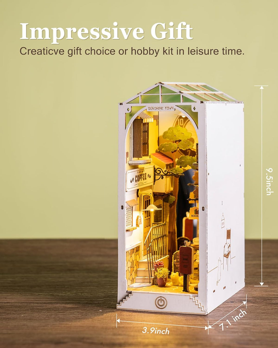 Rolife Book Nook Kits 3D Puzzles Holz Holzpuzzle Erwachsene DIY Bücherecke Holzmodelle Bausätze für