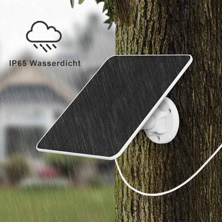 Solarpanel für Ring-Kamera, 5W Solarpanel Ladegerät für Ring Stick Up Cam und Spotlight Cam, Kamera-