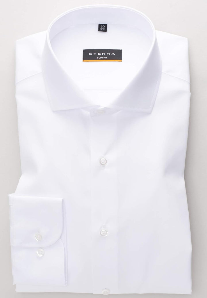 ETERNA Herren Original Shirt Slim FIT 39 Weiss, 39 Weiß