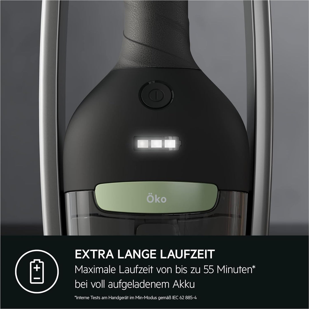 AEG CLEAN ÖKO 6000 AS62B25OKO Akku-Staubsauger, 2in1, angenehm leise 79 dB(A), 47 Prozent Recyclingm