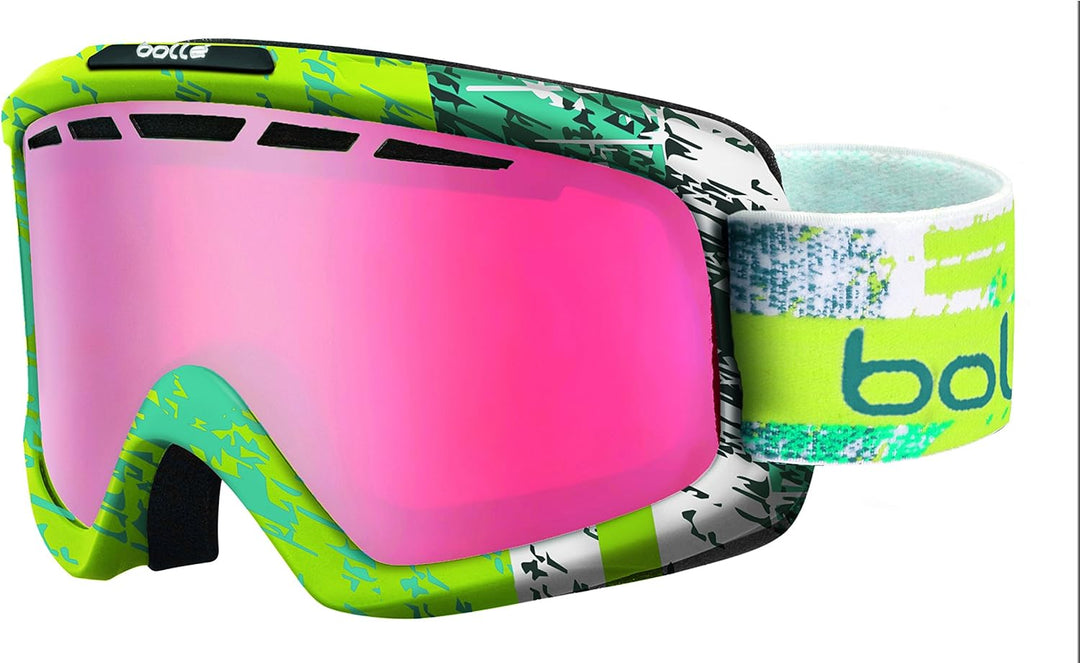Bollé Skibrille Nova II Matte Zenith Vermillon Gun M-L Lime, M-L Lime