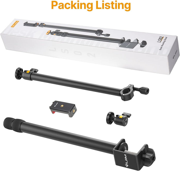 Kamera Tischhalterung, ULANZI LS02 Kamera Tischstativ, 44cm-105cm Einstellbar, Overhead Stativ für S