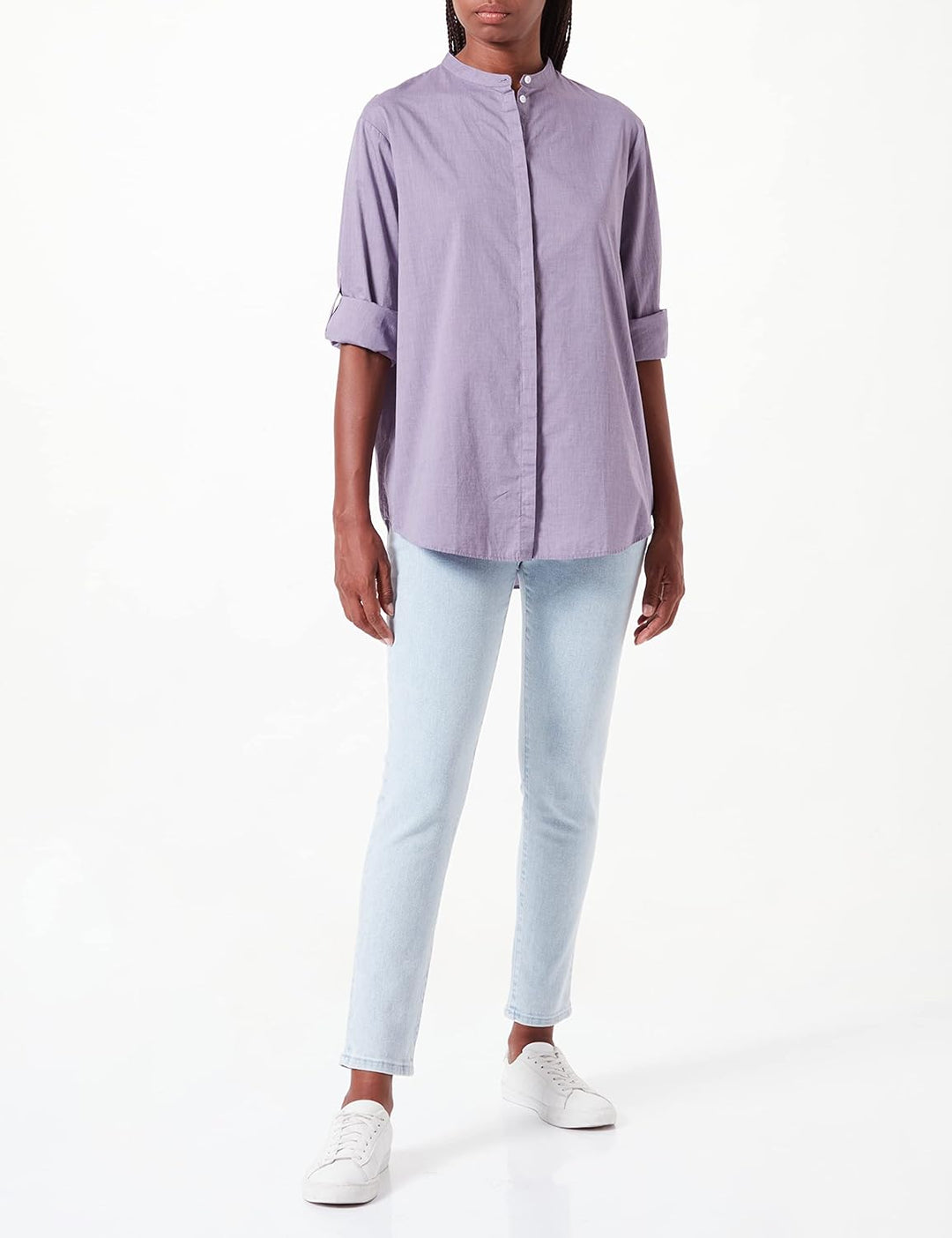 BOSS Damen Blouse 34 Medium Purple, 34 Medium Purple