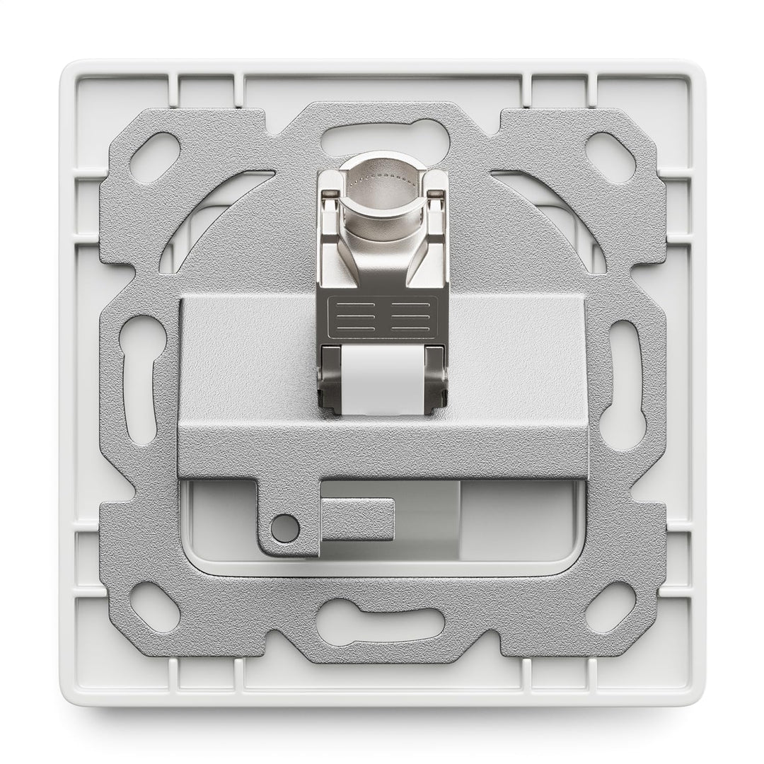 deleyCON 4x CAT8 Keystone Netzwerkdosen Set 2000 MHz 40 GBit/s Unterputz 4x Netzwerkdose & 4x Keysto