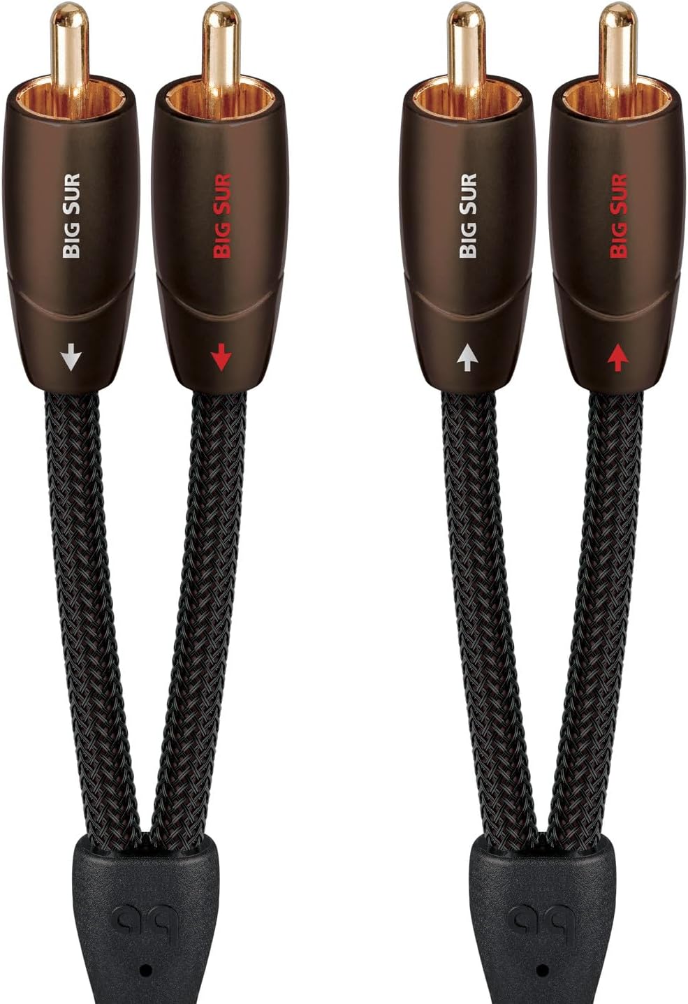 AudioQuest 0,6m Big Sur RCA Audiokabel 0,6 m 2 x RCA Schwarz - Audiokabel (2 x RCA, 2 x RCA, Kupfer,