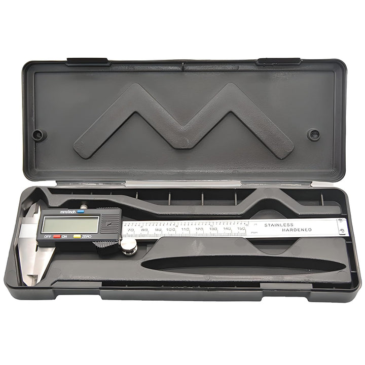 Retoo Digital Messschieber 150mm Edelstashl, LCD Display, Schieblehre Messwerkzeuge für Haushalt und