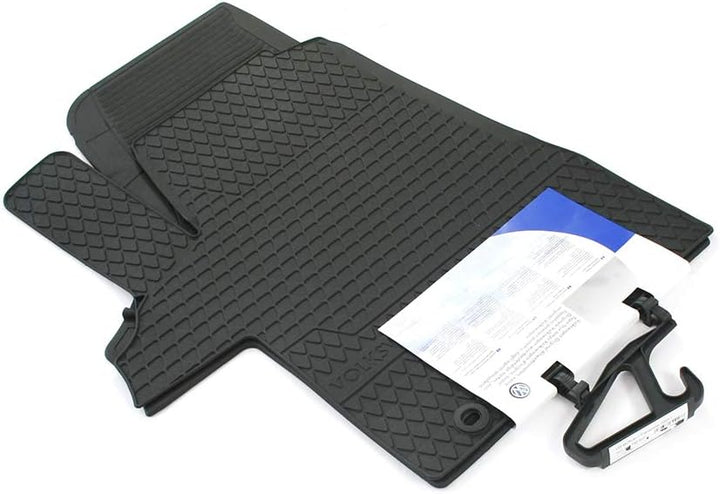 Volkswagen 7H106150282V 7H1061502 Fussmatten 82V Fussmatten 2X Gummimatten Allwettermatten, schwarz,