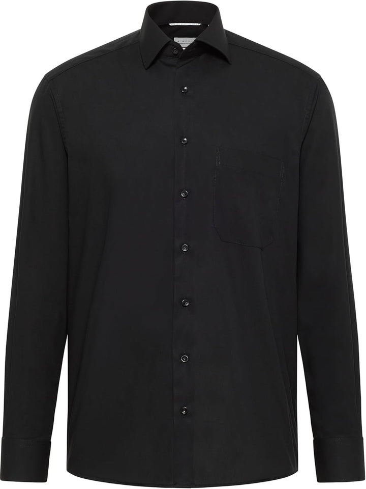 eterna Herren Original Shirt MODERN FIT 47 Schwarz, 47 Schwarz