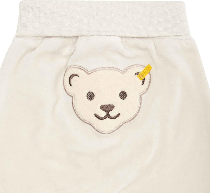 Steiff Unisex Baby Basic Jogginghose mit Beinbündchen Lässige Hose 62 Wind Chime, 62 Wind Chime