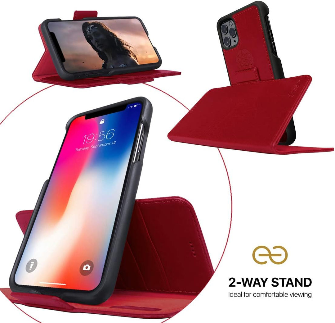Dreem Fibonacci 2in1 Handyhülle Flipcase für iPhone X/Xs | Magnetisches iPhone Case | TPU Etui Leder