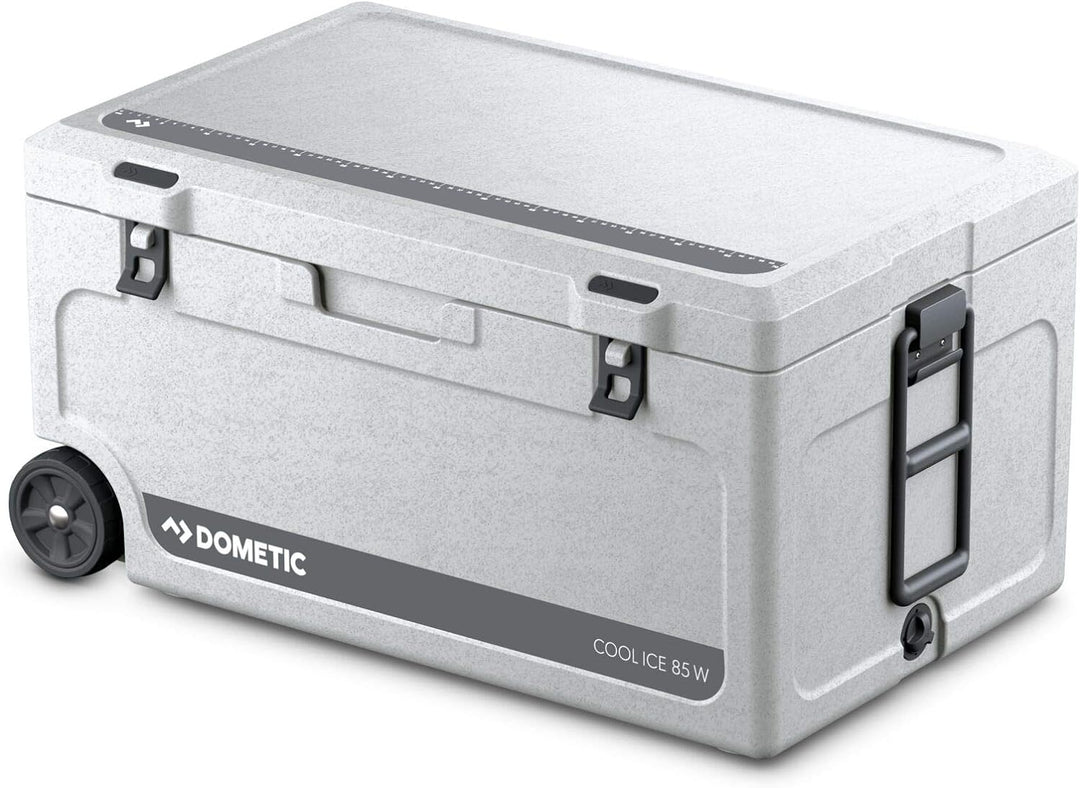 DOMETIC Cool-Ice CI 85W, tragbare Passiv-Kühlbox / Eisbox mit Rollen und Griff, 86 Liter, für Auto,