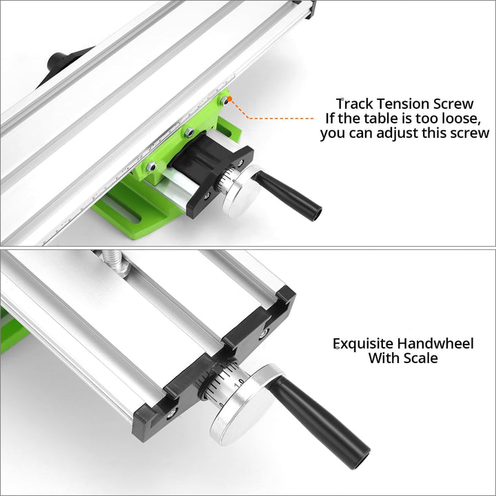 QWORK® Multifunktions-Arbeitstisch, Frästisch Arbeitstisch Maschine, Kreuztisch, für Tischbohrstände