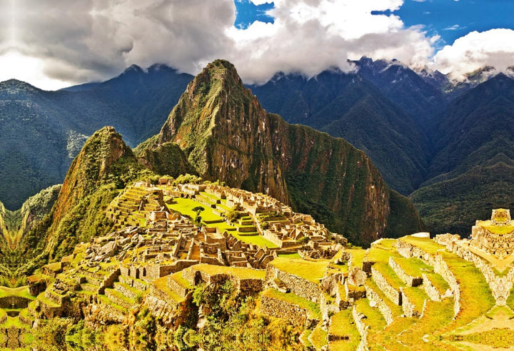 Premium Textil-Leinwand 75 x 50 cm Quer-Format Macchu Picchu | Wandbild, HD-Bild auf Keilrahmen, Fer