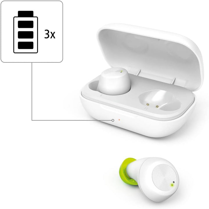 Hama Bluetooth Kopfhörer Spirit Chop IPX4 (True Wireless In Ear Kopfhörer weiss, Kopfhörer kabellos,