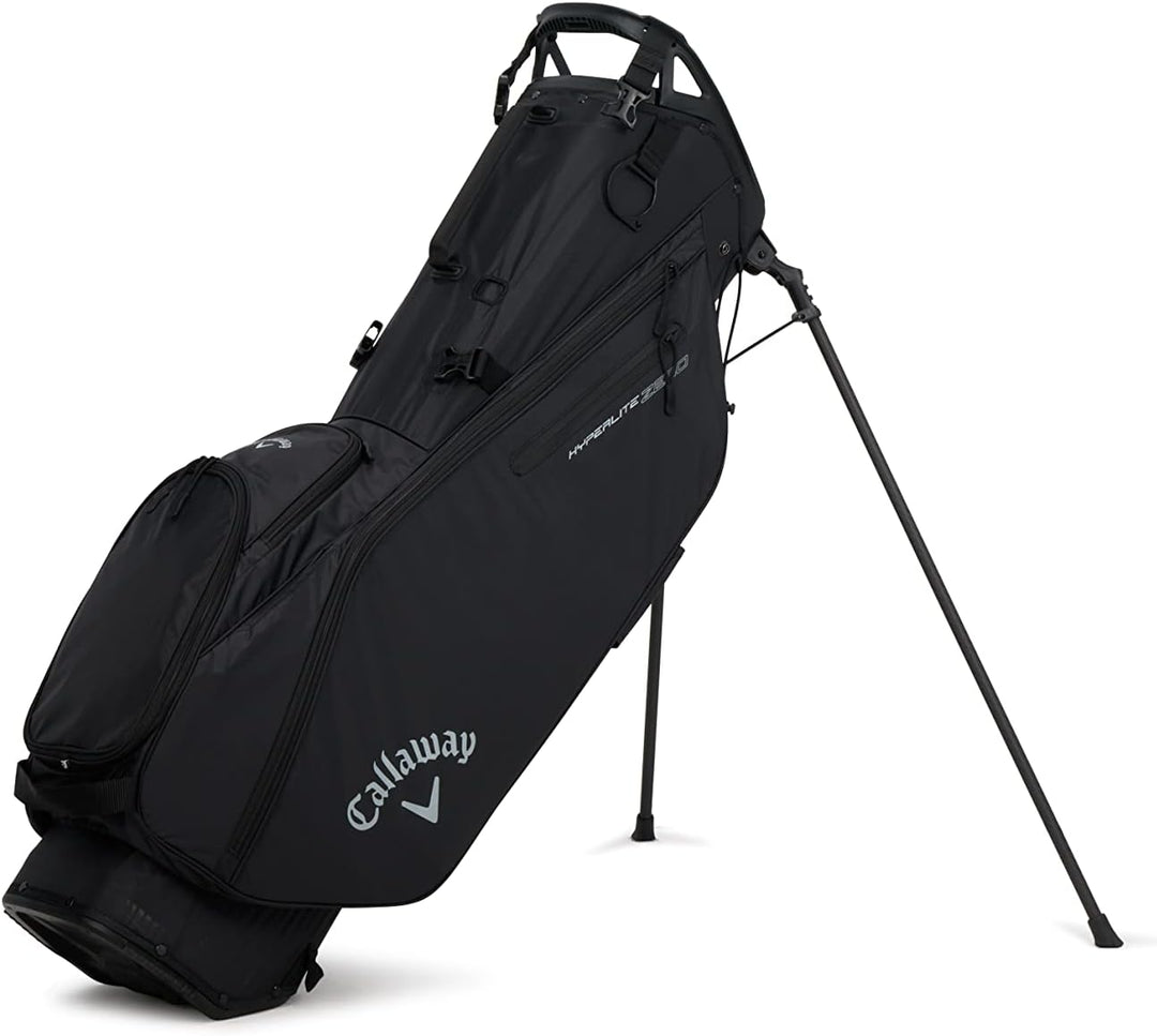 Callaway Golf Hyperlite Zero Standtasche Doppelriemen Schwarz 2023, Doppelriemen Schwarz 2023