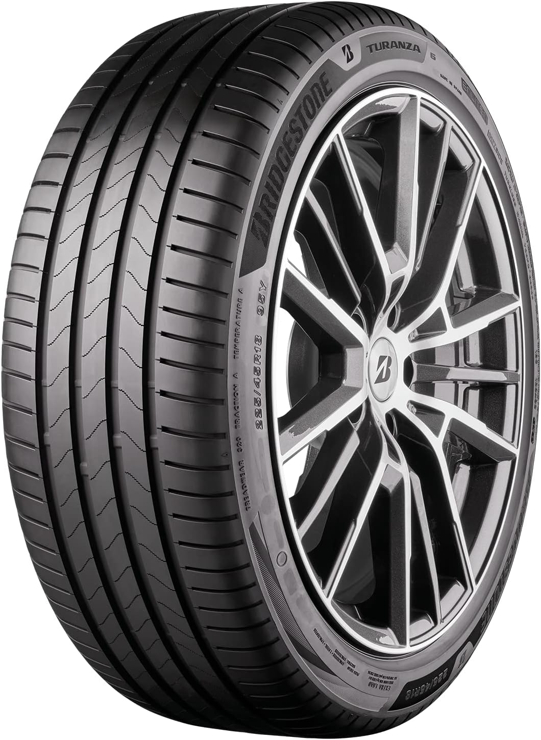 Bridgestone TURANZA 6 ENLITEN - 255/40 R19 100Y XL - 71/A/ - Sommerreifen (PKW & SUV), 255/40 R19 10
