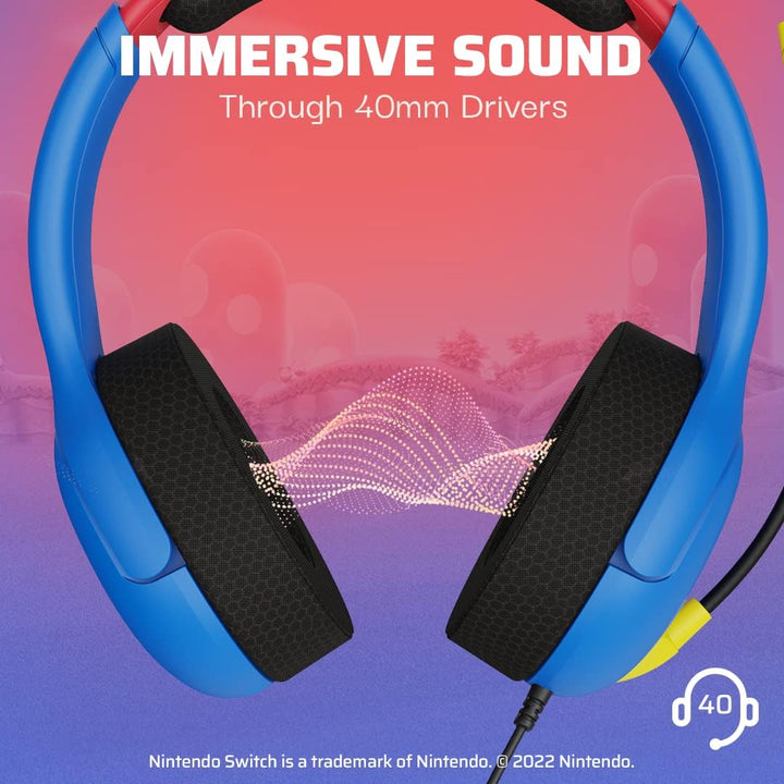 PDP Gaming AIRLITE Stereo Kopfhörer mit Mic für Nintendo Switch - PC, iPad, Mac, Laptop Compatible -