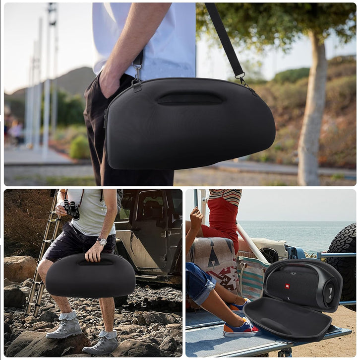 co2CREA Hart Tragetasche mit Mini Zubehörtasche und Schultergurt Für JBL Boombox 3 /Boombox 3 WiFi/B