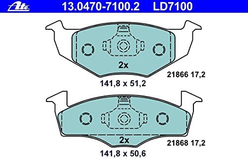 ATE 13.0470-7100.2 Bremsbelagsatz, Scheibenbremse