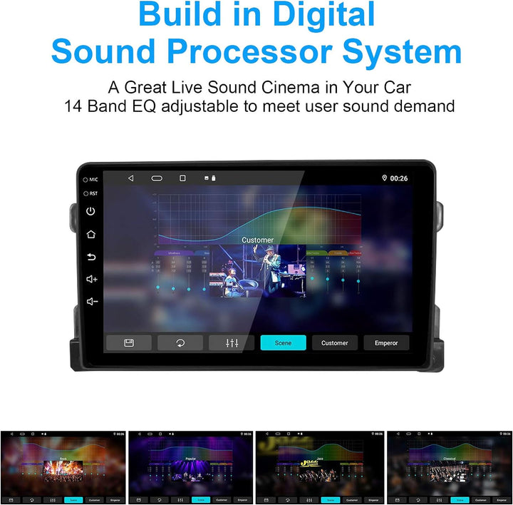 LEXXSON Android 10.1 Autoradio für Suzuki Grand Vitara 2006-2013 | 9-Zoll-AM-FM-RDS-Radio mit GPS-Na