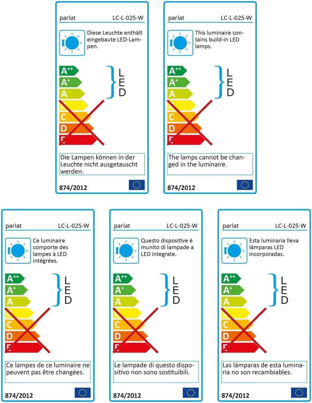 ledscom.de LED Leselampe/Wandleuchte HAN, Schwanenhals, Schalter, Stecker, chrom glänzend, weiss