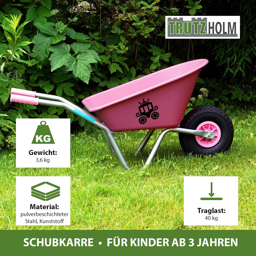 Kinderschubkarre Schiebkarre Metallschubkarre Gartenkarre Diverse Motive Lokomotive Feuerwehr Prinze