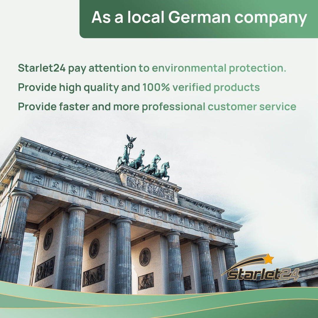 Starlet24 2X CLT-P404C Schwarz Tonerkartusche Kompatibel für Samsung CLT-K404S CLT-404S P404C Schwar