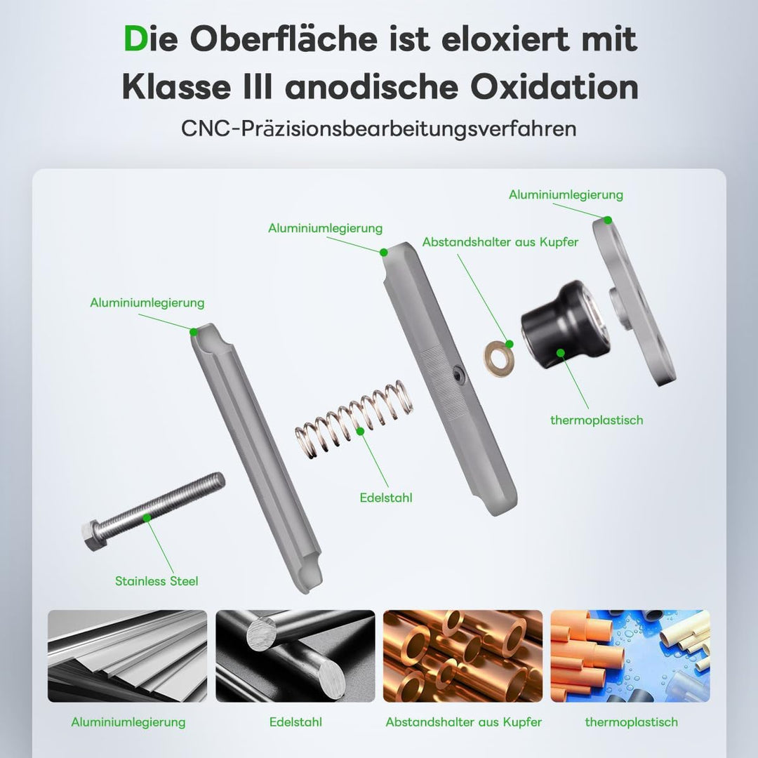 FANAUE Doppelbuchsenarm Kompatibel mit RAM Mounts 1" Ball und Motorrad Fahrrad Telefonhalter, passt