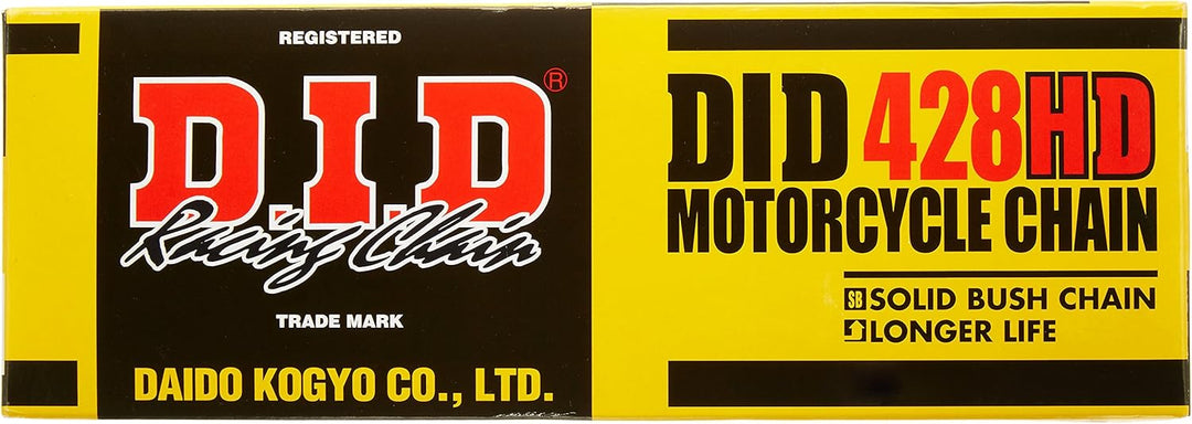 DID Kette 428 HD, 136 Glieder (Standard), offen mit Clipschloss