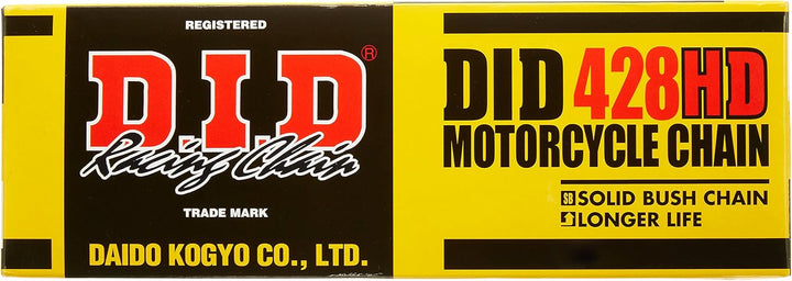 DID Kette 428 HD, 136 Glieder (Standard), offen mit Clipschloss