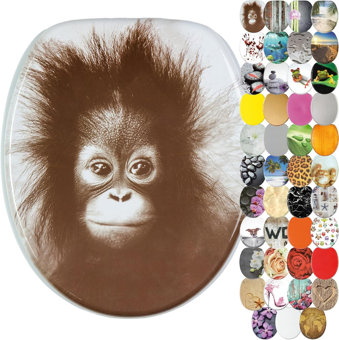 Sanilo WC Sitz ohne Absenkautomatik, viele neue Toilettendeckel zur Auswahl, hochwertige Oberfläche,