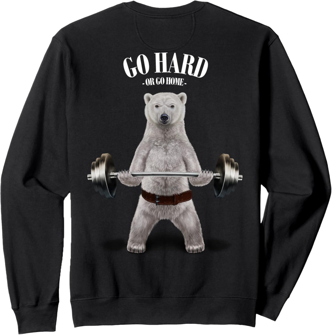 Eisbären heben Gewichte im Fitnessstudio Sweatshirt