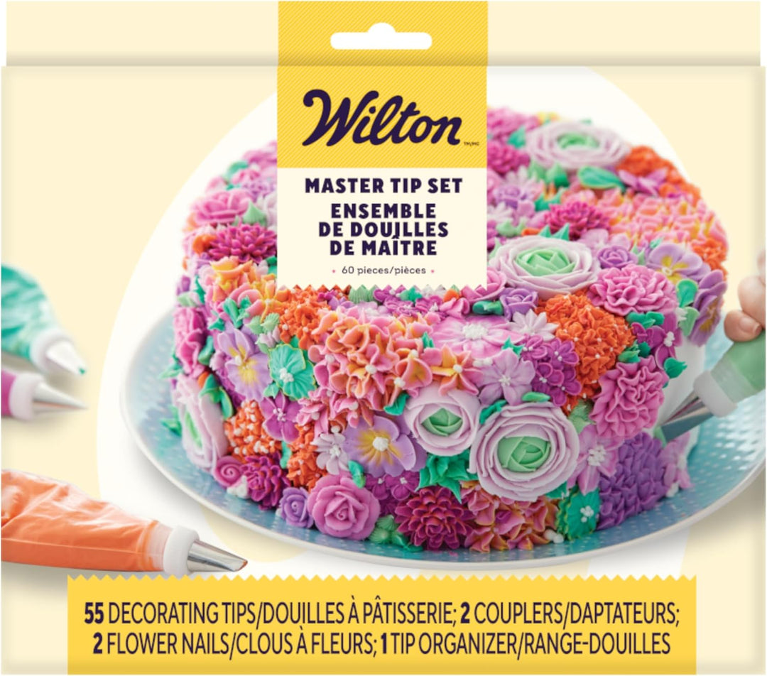 Wilton Meister Spritztüllen-Set für Tortendekoration, 55-Teilig Master Tips Set, 55-Pieces, Master T