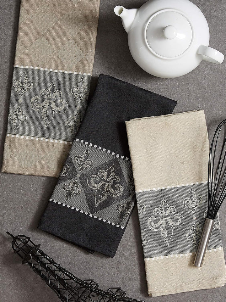 DII 100% Baumwolle, maschinenwaschbar, Everyday Kitchen Basic, Ultra saugstark, Jacquard Dekorative